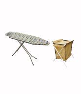 Tidy Homz Fairish Ironing Board with Printed Cover & Laundry Bag