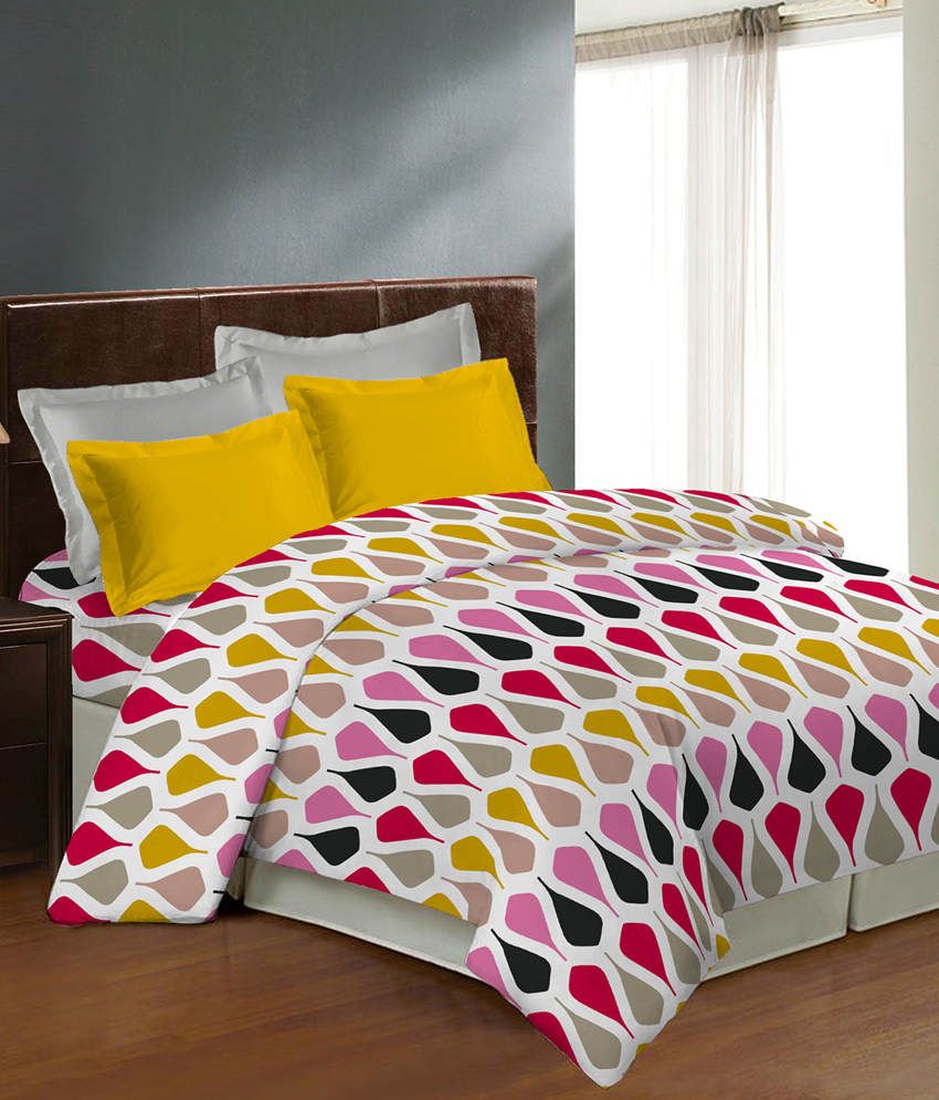 Bombay Dyeing Caelina Turmeric Double Bedsheet Buy Bombay Dyeing