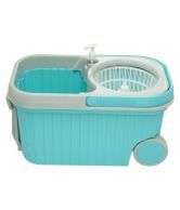 BB Multi-Colour Single Bucket Mop In-built Soap Dispenser - Blue & White