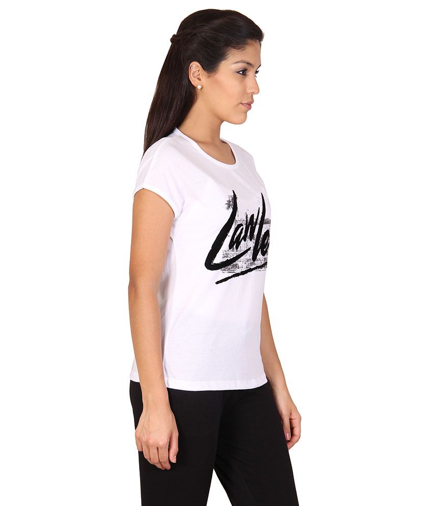 Buy Alibi White Cotton T-Shirts Online at Best Prices in India - Snapdeal