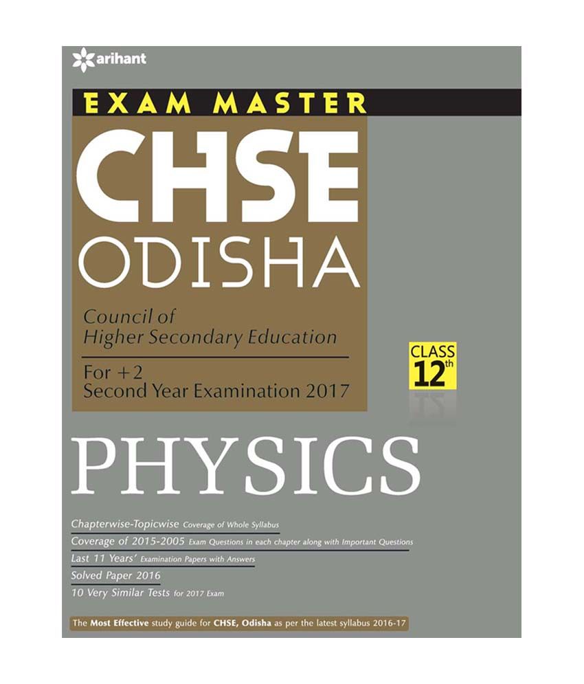 Physics 12th Master Odisha CHSE Exam Class