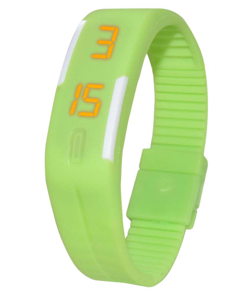 green led watch