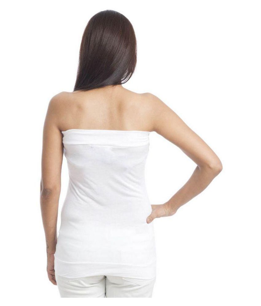 Meaw White Cotton Tube Tops Buy Meaw White Cotton Tube Tops Online at