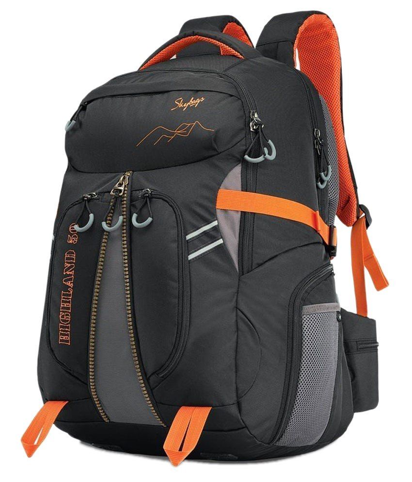 skybags printed backpack