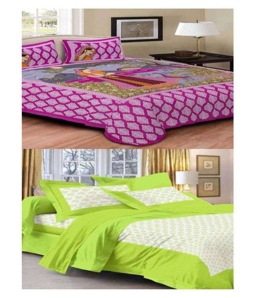 Bombay Spreads King Cotton Floral Bed Sheet Buy Bombay Spreads King