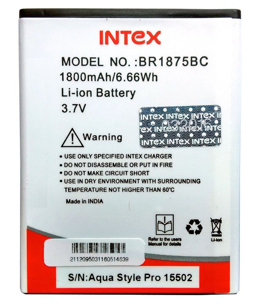 intex irist battery