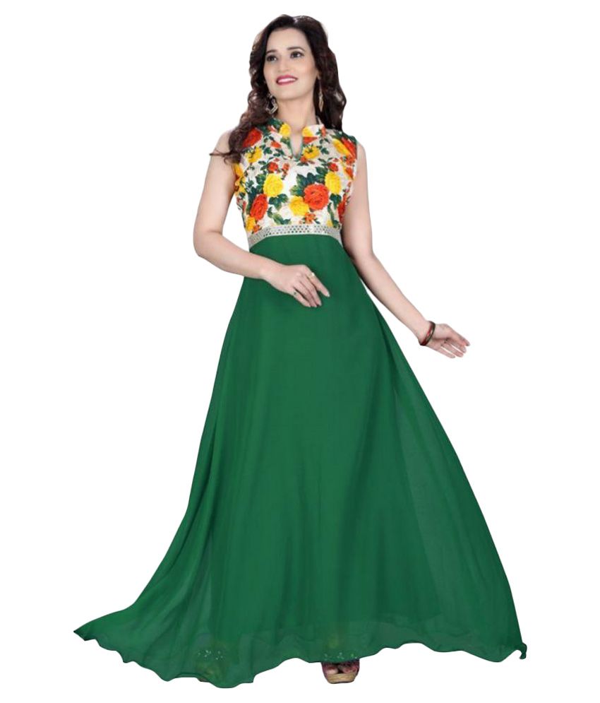 georgette full gown