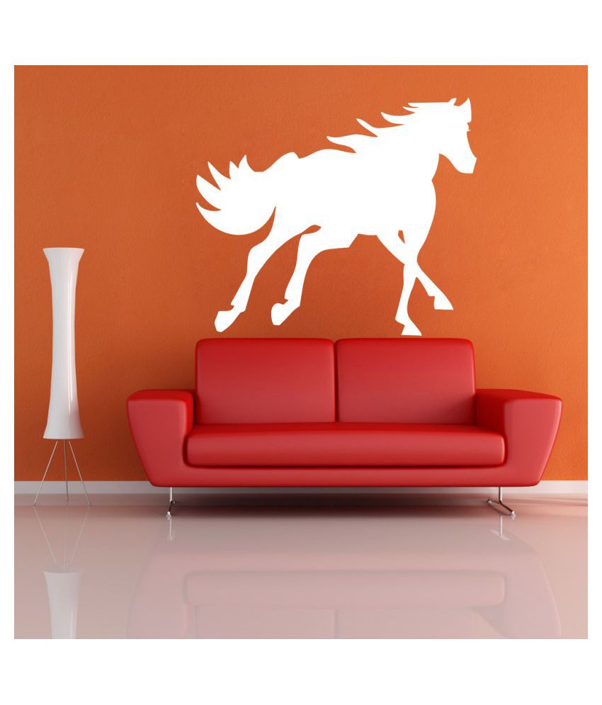     			Decor Villa Running Horse PVC Wall Stickers