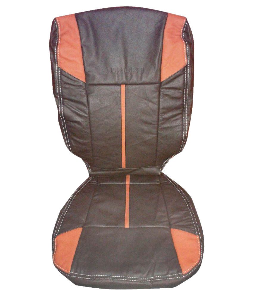 Zoha Genuine Leather Car Seat Cover In Brown And Tan