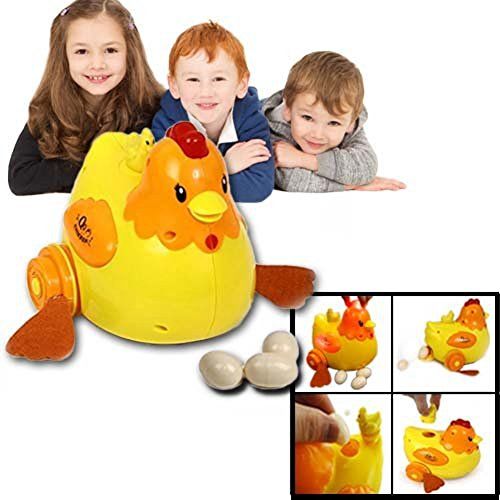 Dazzling Toys Riding Bump and Go Action Chicken Laying Eggs with Music ...