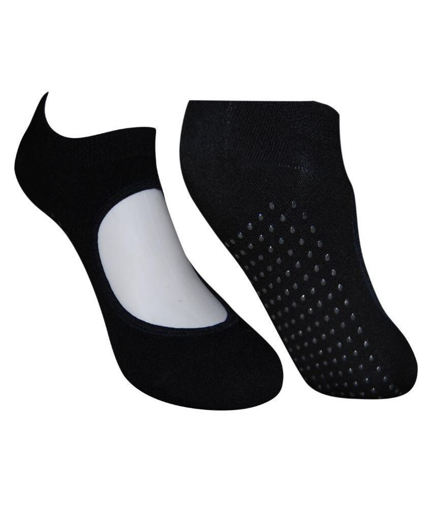Balenzia Black Yoga Socks with Anti Skid