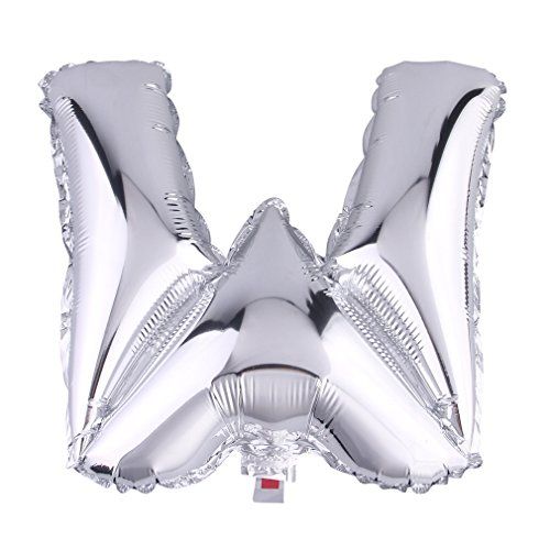 New Party Foil Balloons Choosing From A-Z Alphabet Decoration 40/" silver