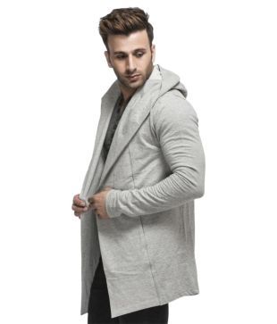 tinted men's cotton blend cardigan