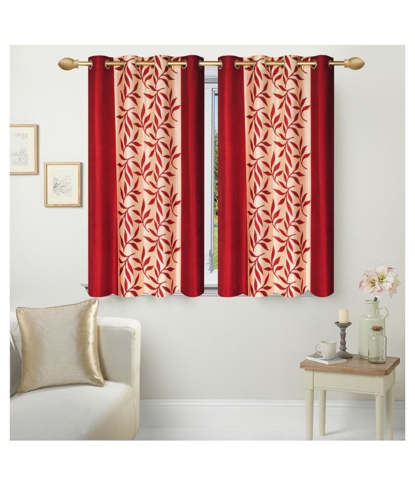     			Stella Creations Set of 2 Eyelet Curtain