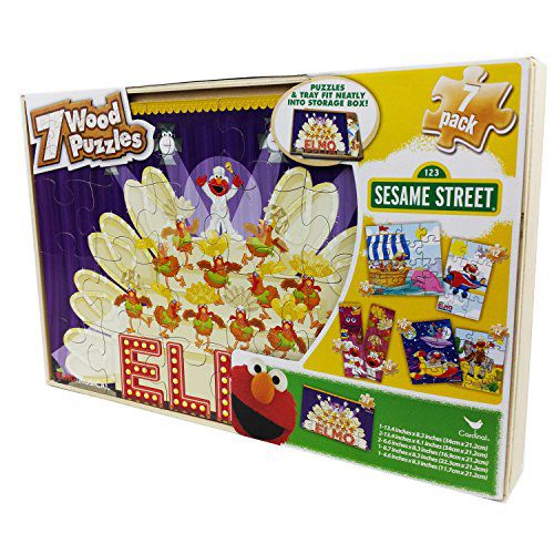 Sesame Street Wood Puzzle 4 Pack Box - Buy Sesame Street ...