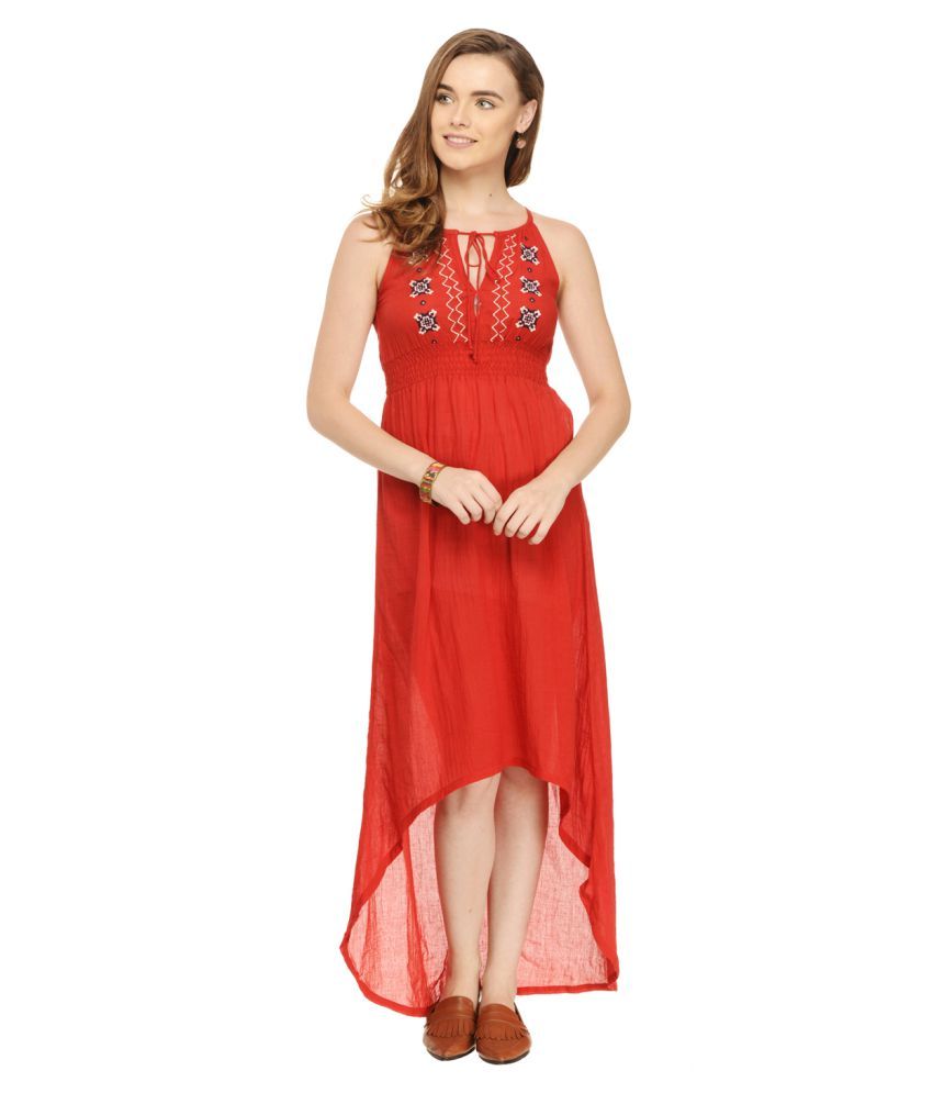 Red Cotton Dresses Buy Red Cotton Dresses Online at