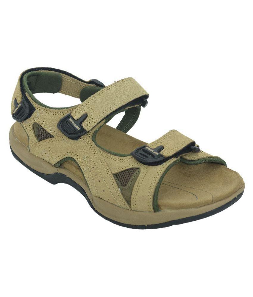 woodland khaki floater sandals