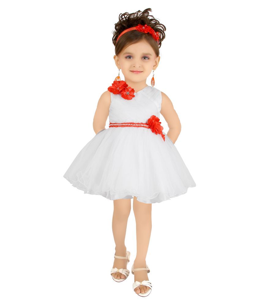 Littleopia White Frock - Buy Littleopia White Frock Online at Low Price ...