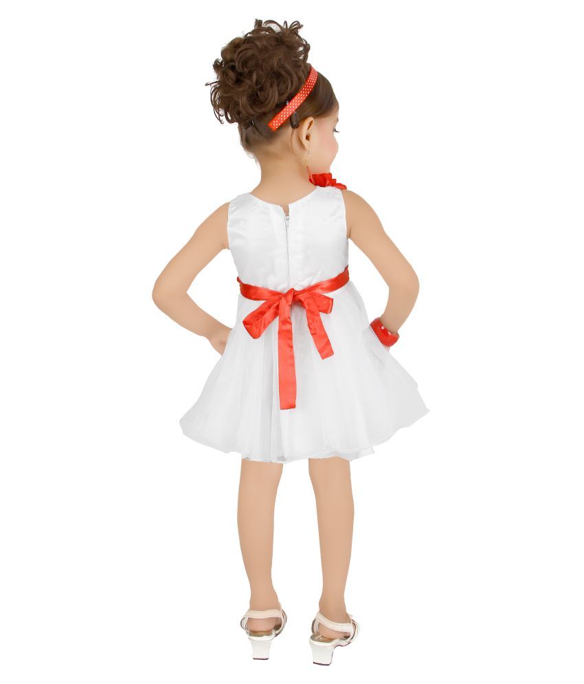 short frock white colour