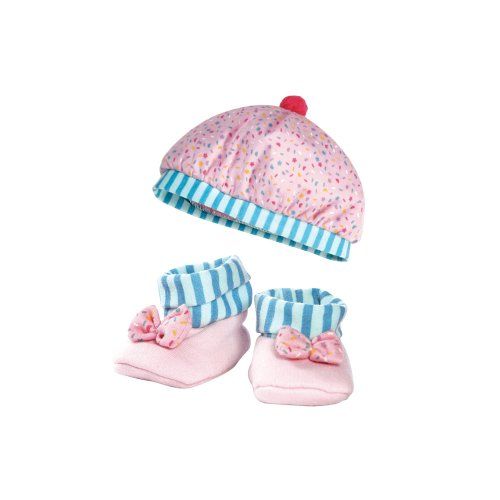 Adora Nursery Time Baby Doll Multi Color Hat and Bootie Combo