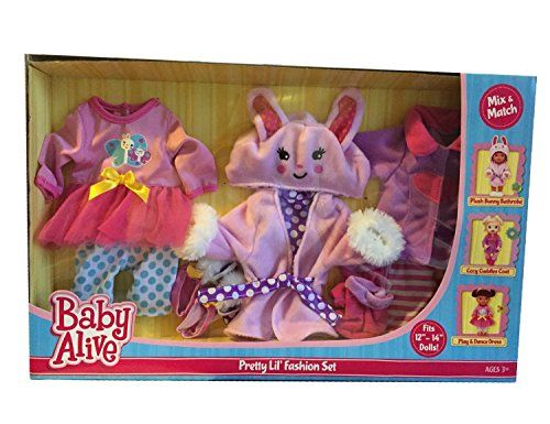 Baby Alive 3 Pack Outfits One Size Pretty Lil Fashion Set Buy Baby Alive 3 Pack Outfits One Size Pretty Lil Fashion Set Online At Low Price Snapdeal