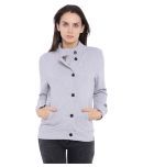 Campus Sutra Gray Cotton Jacket