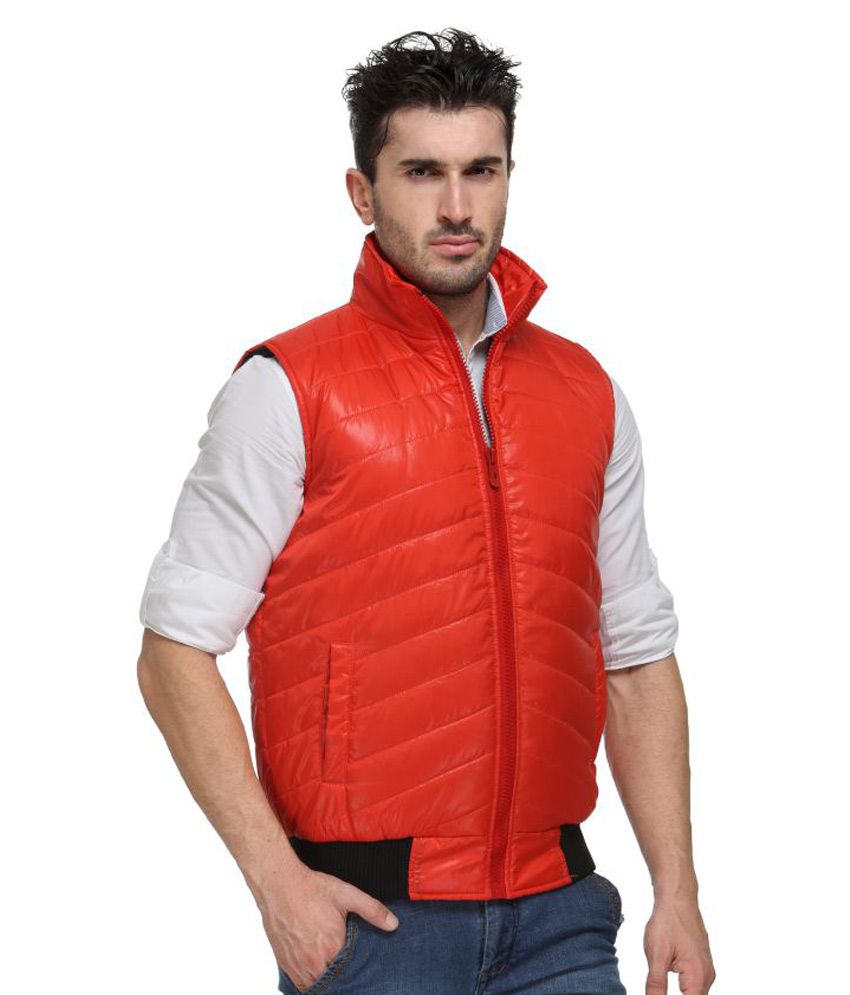 TSX Orange Quilted & Bomber Jacket - Buy TSX Orange Quilted & Bomber ...