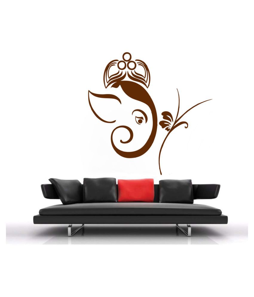     			Decor Villa Shri Ganesh Ji PVC Wall Stickers