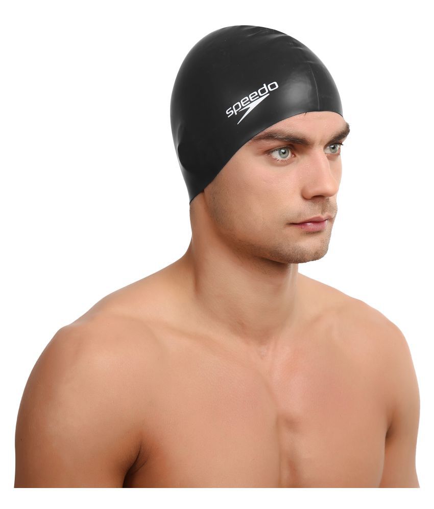 Speedo Adult Black Silicone Swimming Cap L Buy Online At Best Price On