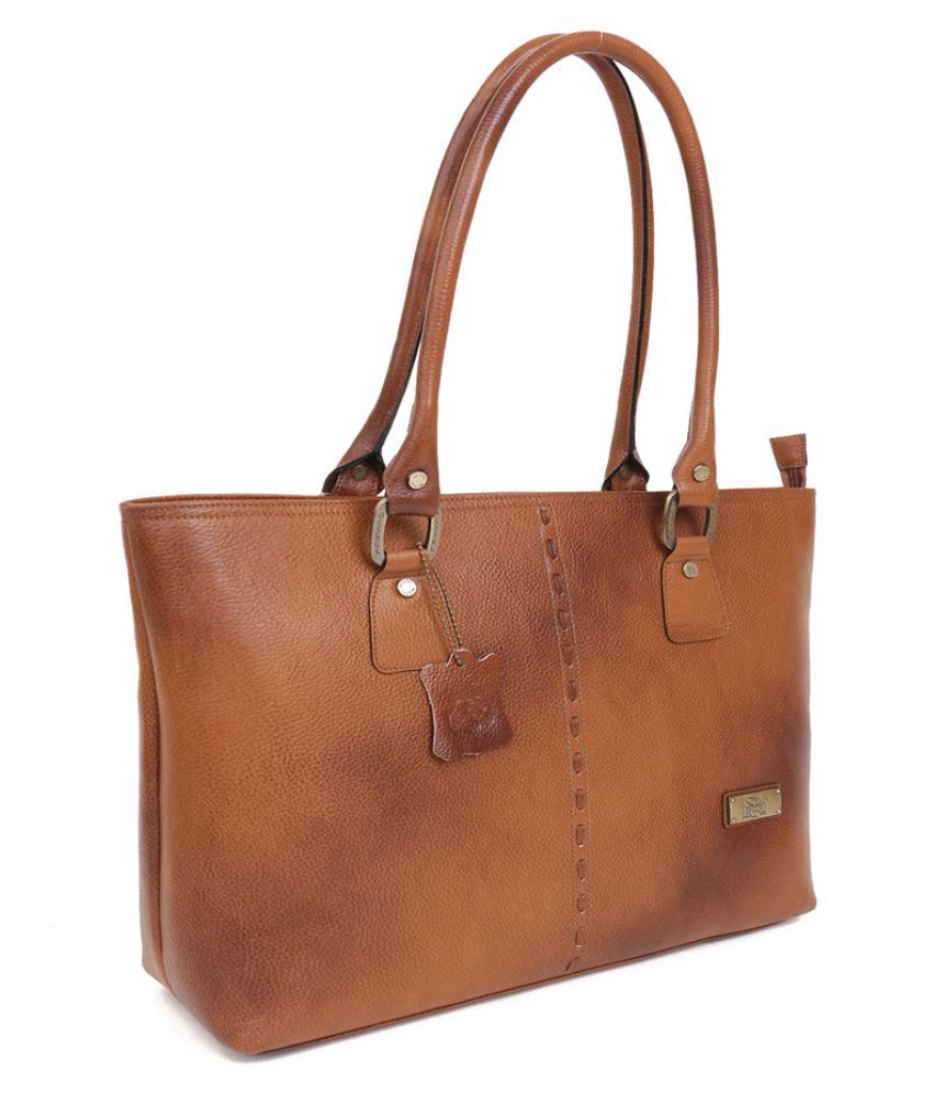Bessel Brown Pure Leather Shoulder Bag - Buy Bessel Brown Pure Leather ...