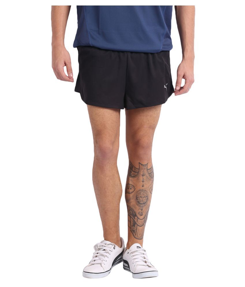 Puma Black Polyester Shorts - Buy Puma Black Polyester Shorts Online at ...