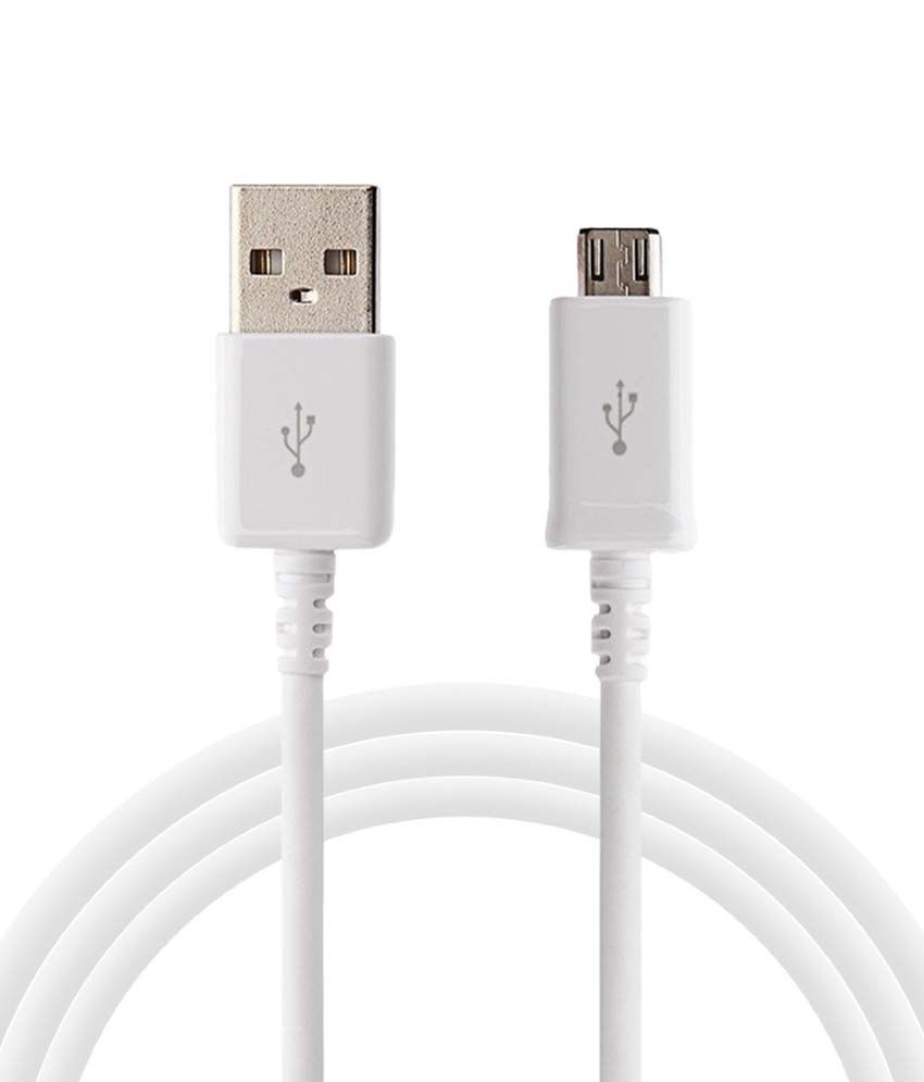     			CASVO 2.1A USB Data Cable White-1M for all USB smartphones MI, Redmi, Samsung, Oppo, Vivo, Honor, Micromax, Asus, Realme & more