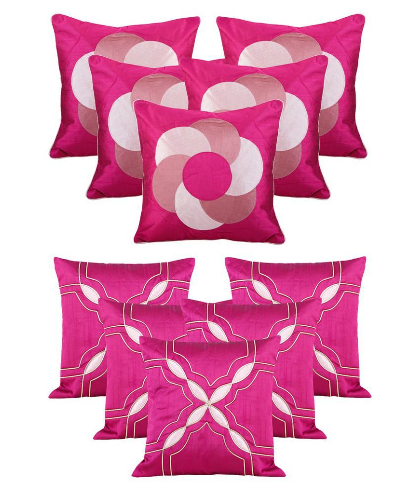     			Dekor World Set of 10 Polyester Cushion Covers
