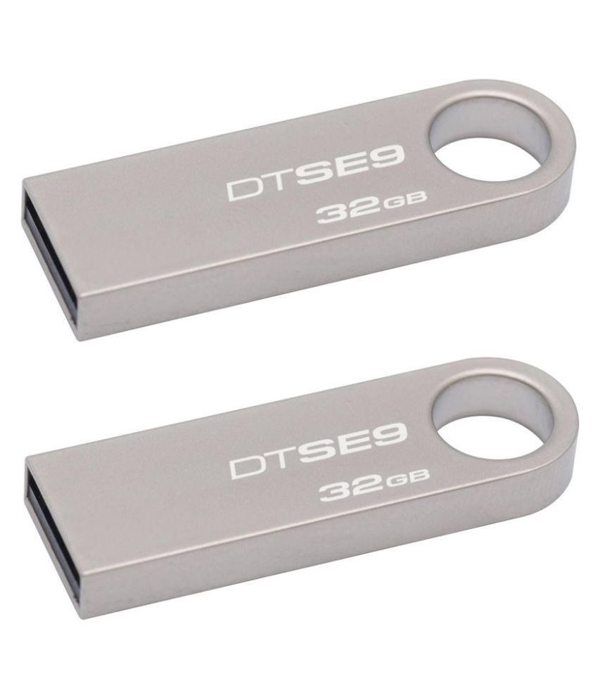     			Kingston DTSE9/32GBIN 32GB USB 2.0 Utility Pendrive Silver