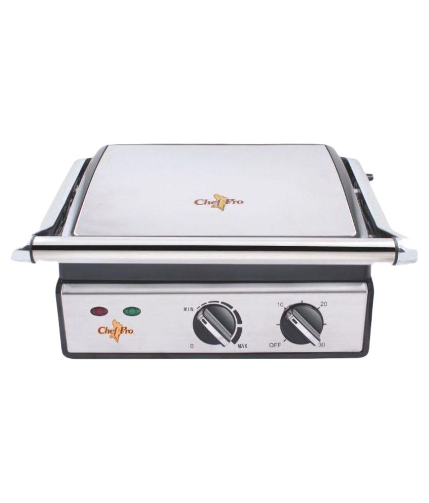 Chef Pro PaniniGrillCPG833 Electric Barbeque Price in India Buy Chef Pro PaniniGrillCPG833
