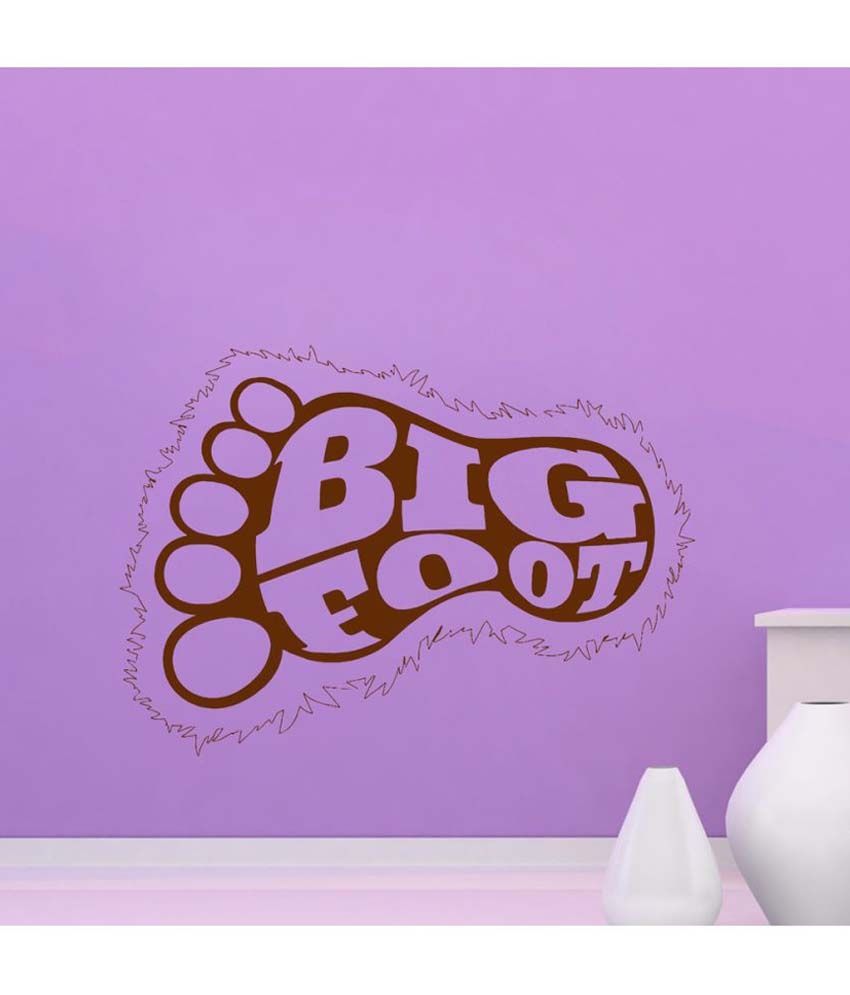     			Decor Villa Big Foot PVC Wall Stickers