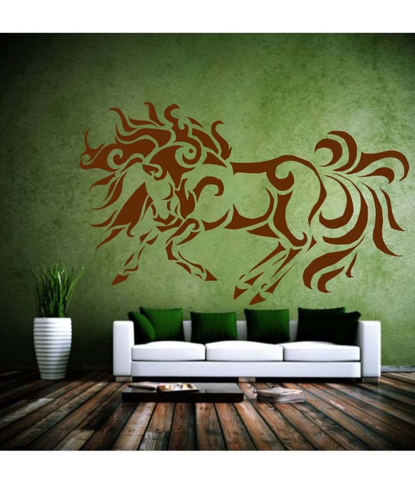     			Decor Villa Horse With Fire PVC Wall Stickers