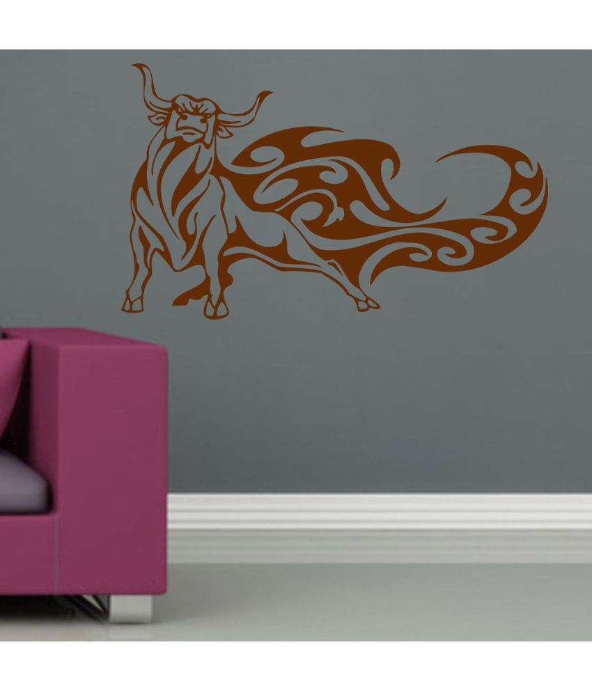     			Decor Villa Bulls PVC Wall Stickers