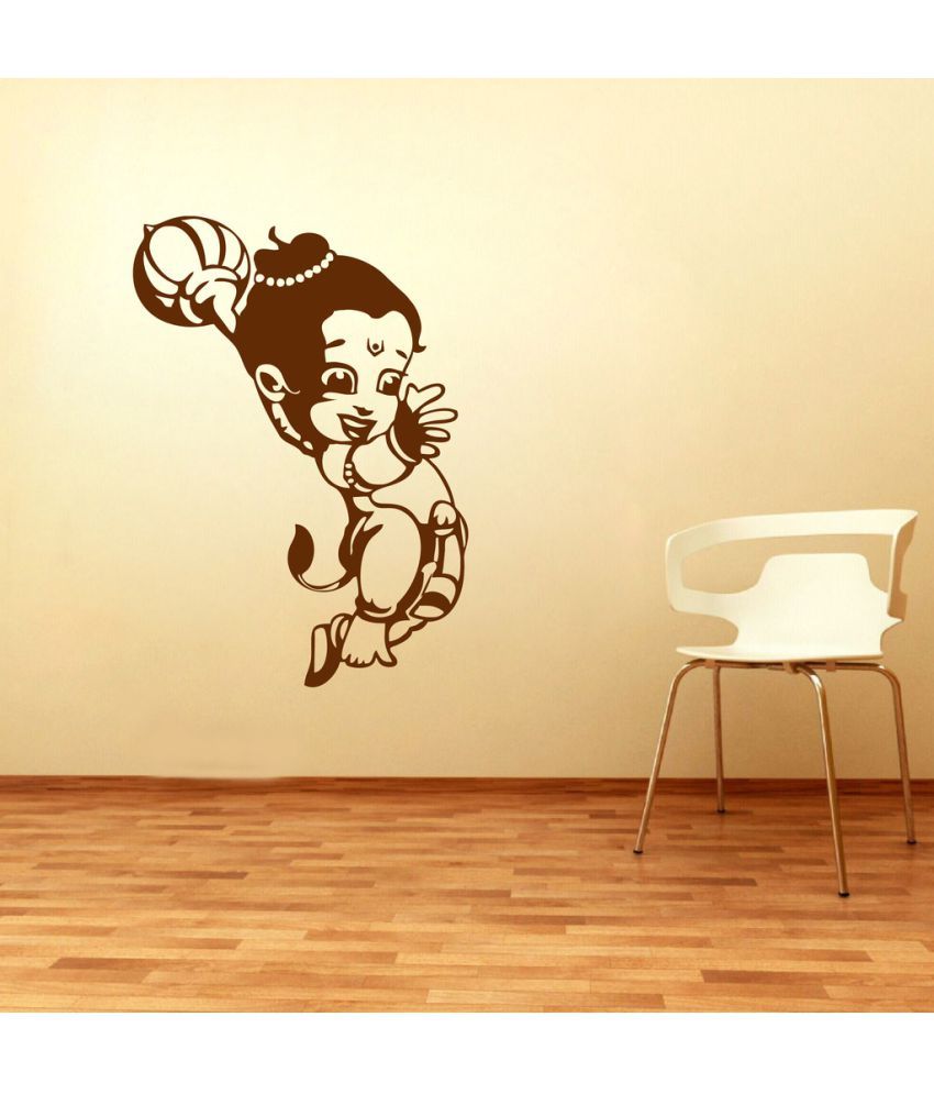     			Decor Villa Bal Hanuman PVC Wall Stickers