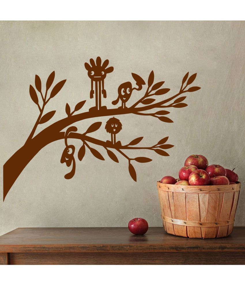     			Decor Villa Cartoon On Tree PVC Wall Stickers