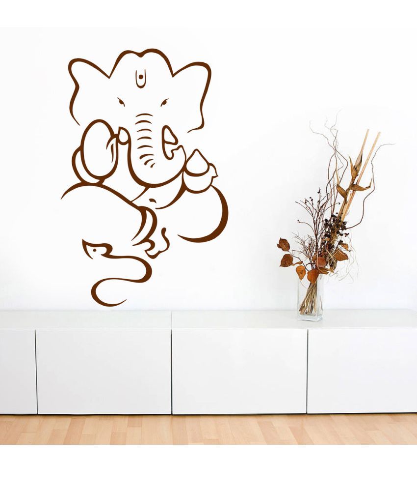     			Decor Villa Ganesh ji PVC Wall Stickers