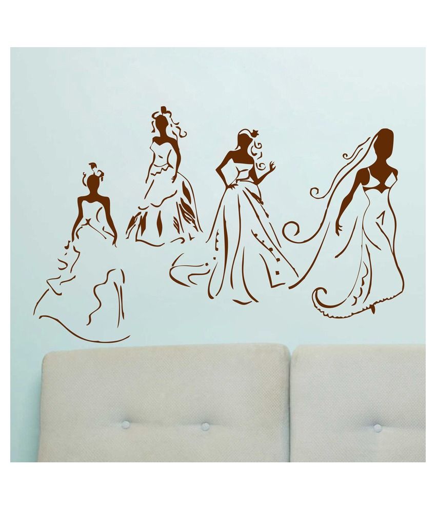     			Decor Villa Girls Group PVC Wall Stickers