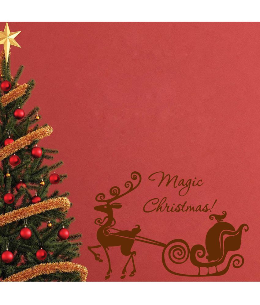     			Decor Villa Merry Christmas PVC Wall Stickers