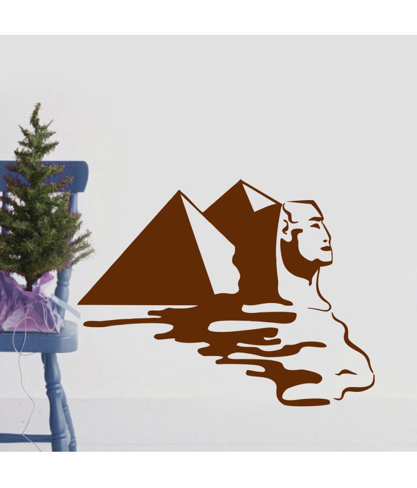     			Decor Villa Pyramid PVC Wall Stickers