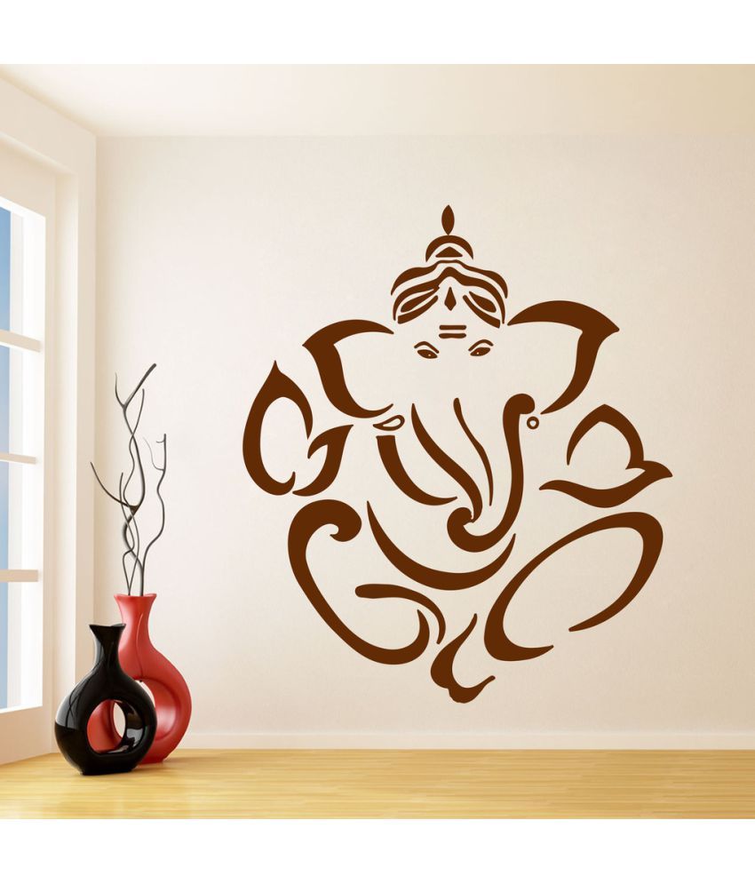     			Decor Villa Ganpati ji Wall PVC Wall Stickers