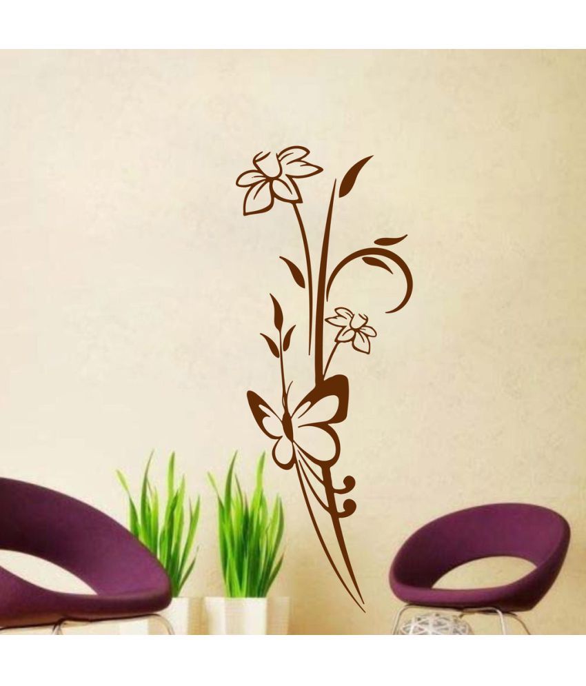     			Decor Villa Queen flower PVC Wall Stickers