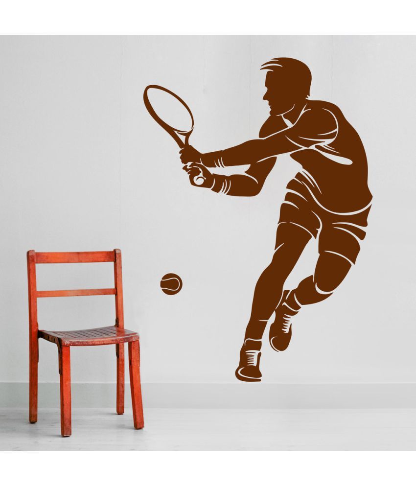     			Decor Villa Tennis Player PVC Wall Stickers