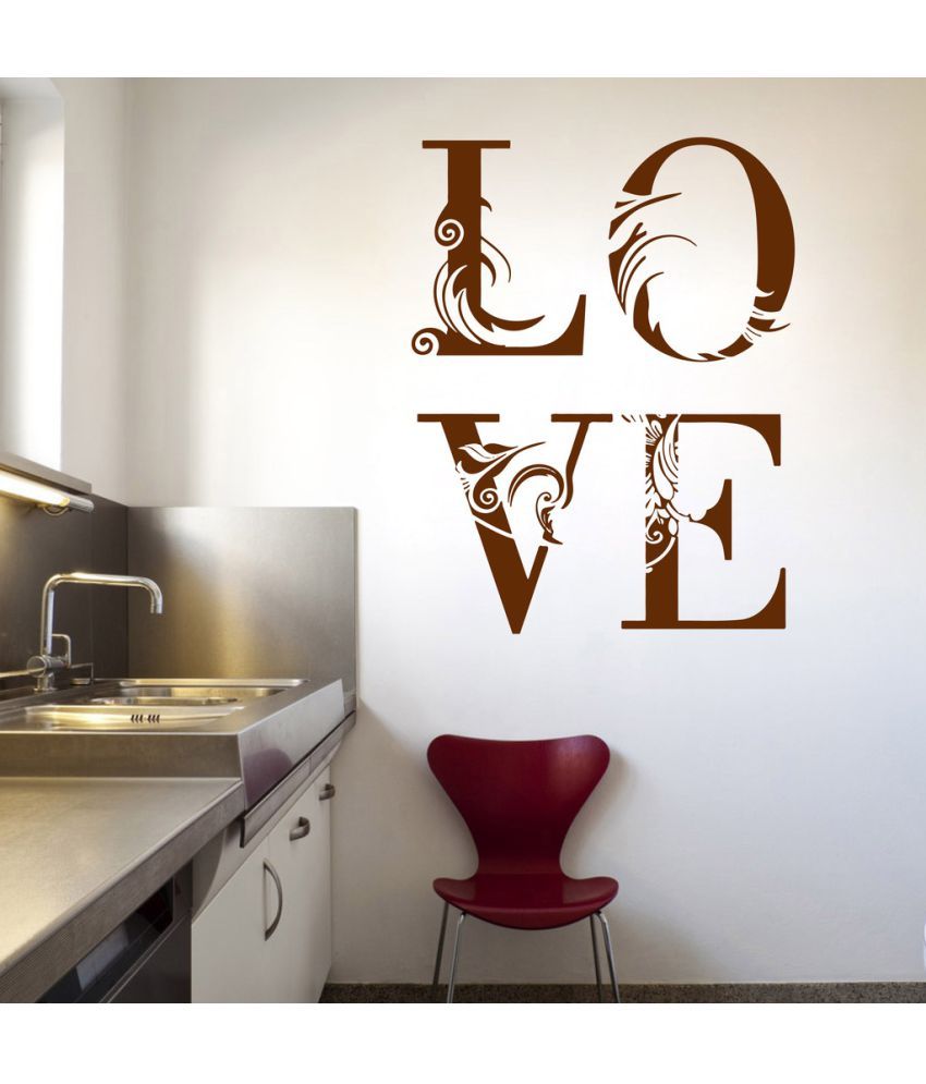     			Decor Villa The TRUE love PVC Wall Stickers