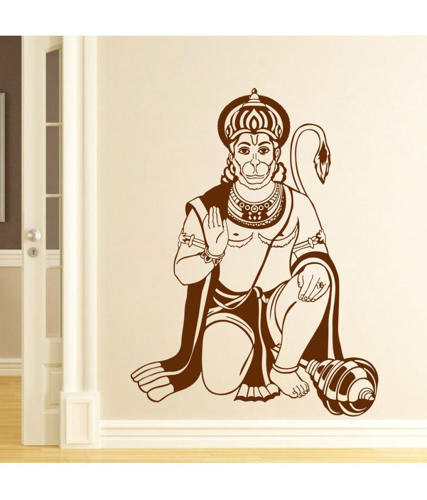     			Decor Villa Jai jai hanuman PVC Wall Stickers