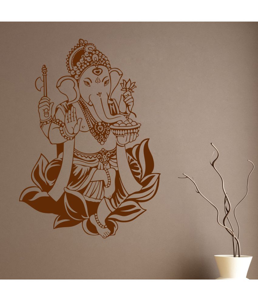     			Decor Villa Ohh My Friend Ganesha PVC Wall Stickers